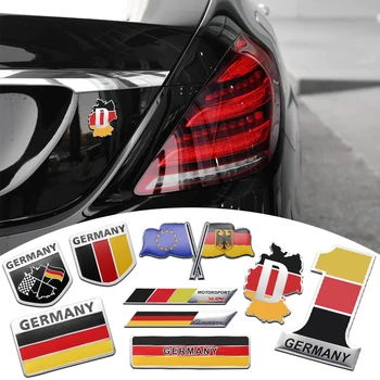 1 бр., автомобилни 3D Алуминиеви етикети за полагане на Хартата на Германия, Емблемата на колата, Икона, Декоративни стикери, Апликация за купето на Автомобила, Аксесоари от сплави Изображение