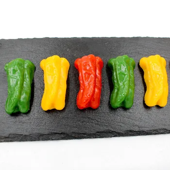 1бр Имитация на Чили Изкуствен Зеленчук PVC Фалшив Червен Жълт Зелен Раздел Чили Модел Витрини на ресторанта Подпори Декор Изображение