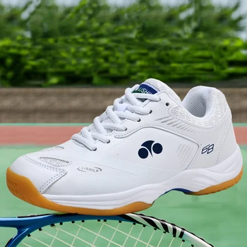 2023 нови обувки за бадминтон на двойки мъже и жени: амортизирующая, дишаща, здрави обувки за тренировки по тенис за възрастни и деца Изображение