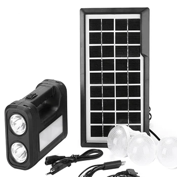 3,5 W Соларен панел, Комплект от 3 Лампи, Фенерче, Енергоспестяващ Слънчева светлина, Външен и Вътрешен Акумулаторна батерия led лампа Изображение