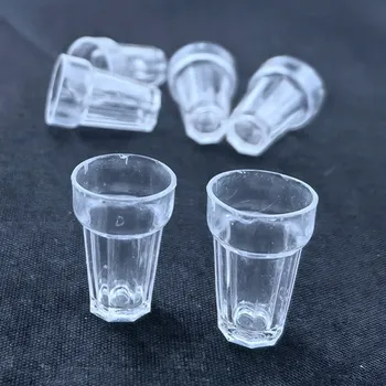 30 бр., миниатюрни чаши 1:12, 1:6, Миниатюрни чаши за чай с мляко висока симулация за украса куклена къща Изображение