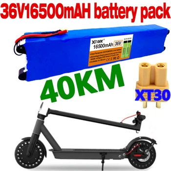 36V 10S3P 16.5 Ah 100W литиево-йонна батерия за Xiaomi mijia m365 pro електрически мотор-скутер с 20A BMS Изображение
