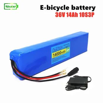 36V акумулаторна Батерия за е-велосипед 14Ah 10S3P 500W 18650 акумулаторна литиева батерия, батерия за скутер с разряд 15A BMS + зарядно устройство Изображение