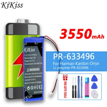 KiKiss Взаимозаменяеми батерия с голям капацитет 3550 ма PR-633496 за батериите Harman Kardon Onyx PR-633496 Изображение