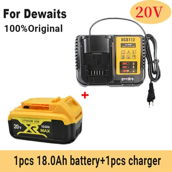 Powtree 18000 ма 18/20-за електрически инструменти DEWALT Батерия за DCB180 DCB181 DCB182 DCB201 DCB201-2 DCB200 DCB200-2 DCB204-2 Изображение