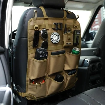 Авто Органайзер, Чанта за багаж на гърба на седалката, Многофункционални Камуфляжные висящи чанти Molle, джоб за съхранение на автомобила, Аксесоари за интериора Изображение