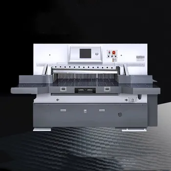 Автоматична Машина за рязане на хартия, Хидравлична Малка Дигитална Машина за рязане на хартия с Нежен на допир, Цветен екран Изображение