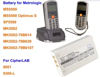 Батерия OrangeYu 750 ма, БА-80S700 за CipherLab 8001,8300-L, за Metrologic MK5502, MS5500, SP5500, MS5500 Optimus S Изображение