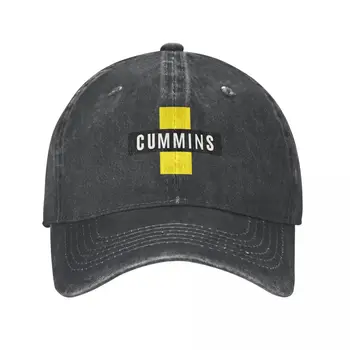 Бейзболна шапка на Cummins Газ в стил унисекс, оръфан дънкови шапки, шапка, ежедневни солнцезащитная шапка за отдих Изображение