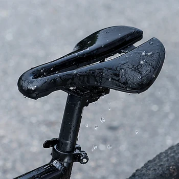 Велосипедна възглавница дишаща PU велосипедна възглавница, куха водоустойчив, лесен за инсталиране, износостойкая, леки аксесоари за колоездене Изображение
