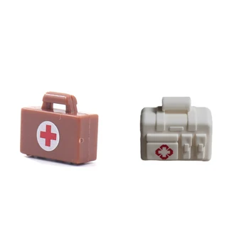Военната серия Модерна Медицинска Скоростна Градивен елемент Медицина Moc Военна Спасителна кутия за армията на Втората Световна война, Детски Подаръци, играчки X070 Изображение