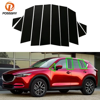 За Mazda CX-5 2017 2018 2019 2020 2021 2022 Автомобилни Стелажи, Стелажи Врати, почистване на Прозореца на Стикер на Кутията Гланц Пиано Черен Автоаксесоари Изображение