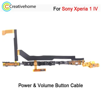 За Sony Xperia 1 IV, Оригиналната бутон захранване и бутон за регулиране на силата на звука, гъвкав кабел, дубликат част Изображение
