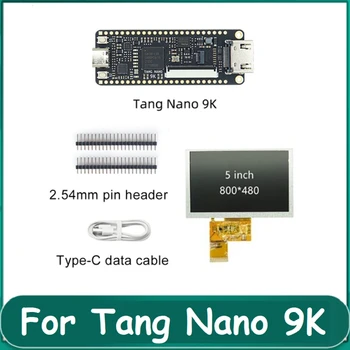 За Tang Nano 9K FPGA Goai Такса за разработка С 5-инчов SPI Гол екран GW1NR-9 RISC-V RV HD 40P Интерфейс RGB Изображение