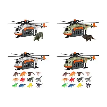 Играчка-спасителен хеликоптер, играчки-хеликоптери със светлина и музика, за малки деца Изображение