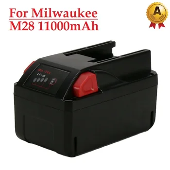 Капацитет на батерията M28 28V 11.0 Ah Литиево-йонни Сменяеми батерии за Milwaukee Battery M28B M28BX 48-11-2830 0730-20 Инструментален Батерия Изображение