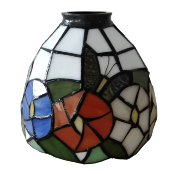 Лампион от цветето витражного стъкло за висящи полилеи, Сменяеми аксесоари за осветление Изображение