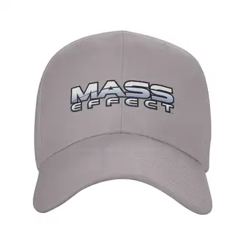 Логото на Mass Effect с графичен лого на марката, висококачествен деним, шапка, вязаная капачка, бейзболна шапка Изображение