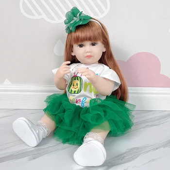 Мека силиконова кукла-Реборн 55 см, играчки KEIUMI, кукла-Bebe с реалния тапицерия, подарък за рожден Ден за деца Изображение