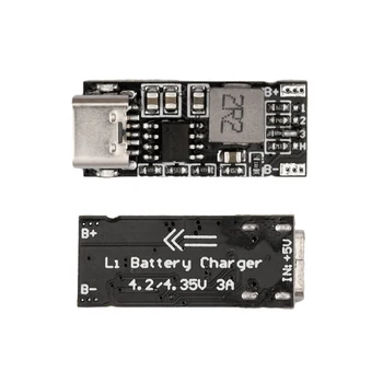 Модул за зареждане на литиево-йонна батерия Type-C USB 18650 с висок ток, с полимерна троичный батерия 21700 от 5 до 4.2/4,35 В 3А Изображение