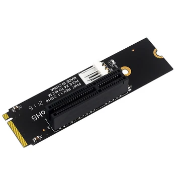 Мрежов адаптер NGFF M. 2 за PCI-E 4X SATA, съвместим с адаптер за преобразуване на интерфейса X1 X4 X8 X16 PCI-e Изображение