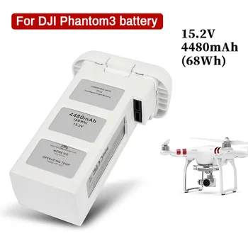 Нова батерия за дрона 15,2 В 4480 ма за DJI Phantom 3 SE Интелигентен одобрен Li-Po батерия, Професионален стандарт Аксесоари за радиоуправляеми летателни апарати Изображение