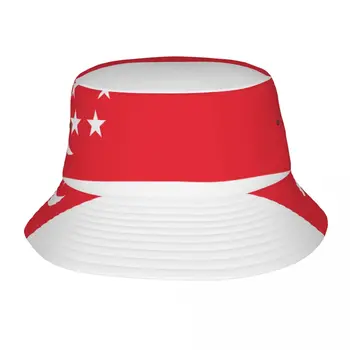 Нови модни шапки-кофи Рибарски Шапки За жени И мъже Gorras Годишният Флаг на Сингапур Изображение