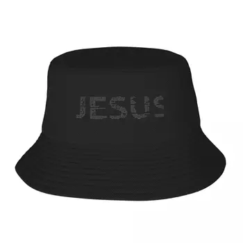 Нови цитат на Исус Христос отстрани, името на Исус, Панама, термален козирка, плажна шапка, шапки, Мъжка шапка, дамски Изображение