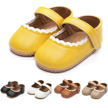 Обувки за деца в мека гумена подметка за момиченца; нескользящая Детски обувки; Фини обувки на принцесата; Zapatillas обувки за деца Изображение