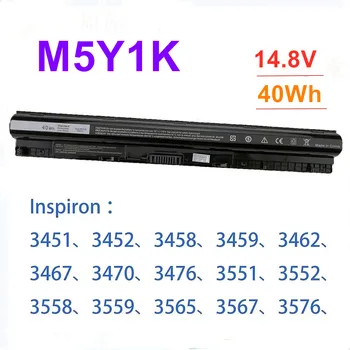 Оригинална батерия на 14,8 V 40WH за лаптоп M5Y1K подходящ за Dell 3451 3458 3459 3558 3559 5455 5458 5558 V3458 V3451 N3558 N5558 Изображение