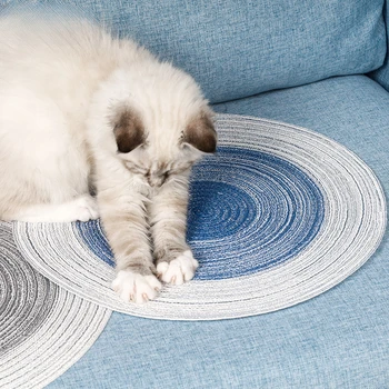 Подложка за защита на вашия домашен любимец от надраскване от ратан, защитен диван, легло за котки, точене на нокти, Аксесоари за котки Изображение