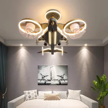 Полилеи Led Art Окачен лампа със Скандинавски Декор, Спални Хол С дистанционно управление на Осветлението Изображение