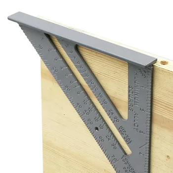 Правило на триъгълника, Обикновено ъгъла на сгъстяване на 90 градуса, Измерване на Дърводелец От алуминиева Сплав, Квадратна линия, Инструмент за маркиране, Инструмент за измерване на Изображение
