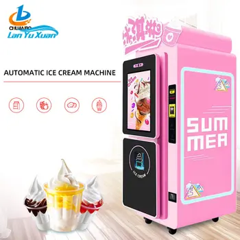 Професионален нови магазини напитки, вендинг машини за мек сладолед /Машина за производство на сладолед Автоматично Изображение