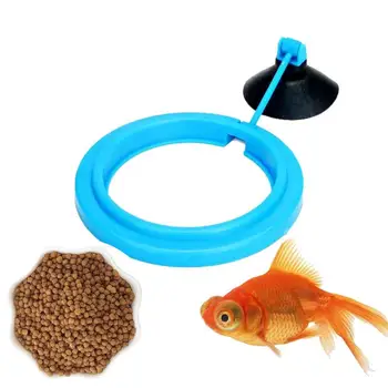 Пръстен за хранене на рибите, Плаващи в кърмата кръг за плаваща храна за риби Автоматично и екологично чисто плаващ пръстен за хранене на риба За Изображение