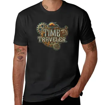 Пътник във времето, Сребърен долар, тениска с къс ръкав, ново издание, тениска, реколта дрехи, тениски за мъже Изображение