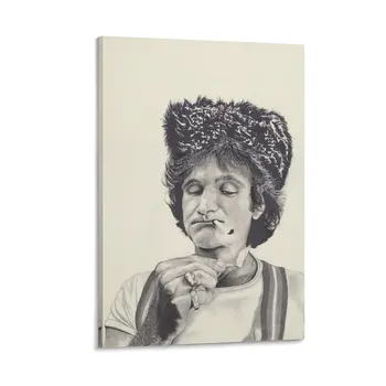 Робин Уилямс Портрет Платно картина Стенни декоративна рамка сладък декор на стая Изображение