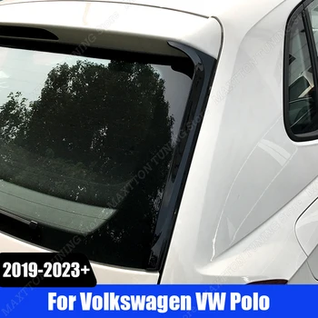 Сенници за задно стъкло, Сплиттеры, Странично Крило, Спойлер, Лъскав Черен Панел, Комплекти За Модификация на автомобила Volkswagen VW Polo 2019-2023 + Изображение