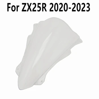 Спойлер на предното стъкло със защита от вятър, Черен прозрачен За ZX25R ZX 25R 2020-2021-2022-2023 Изображение