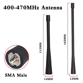 1 бр. Антена за радиостанция Универсален SMA мъжки UHF кратък антена адаптер Baofeng UV-5R Quansheng MOTOROLA Wanhua Изображение