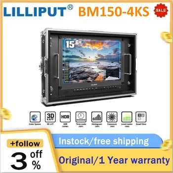 Lilliput BM150-4KS Излъчване 15,6-инчов HDR 3D LUT Color space с преносим 4K-режиссерским монитор 3840x2160, съвместими с SDI, HDMI и VGA Изображение