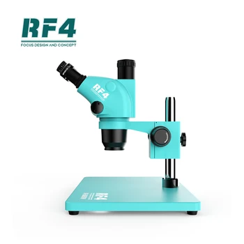 RF4 RF6565TVP Тринокулярный Стереомикроскоп с Постоянното увеличаване на 6,5-65X за Обслужване на мобилни телефони, Работа с печатни платки SMD Изображение