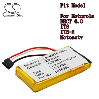 Батерия Cameron Sino Smartwatch за Motorola DECT 6.0 IT6 IT6-2 Motoactv 230 mah литиево-полимерна Изображение