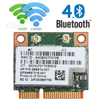 Двойна лента 300 Mbps BCM943228HMB За Bluetooth4.0 802.11 a/b/g/n Wifi Безжична карта Половина на Mini PCI-E Лаптоп Wlan 2,4 G/5 Ghz адаптер Изображение