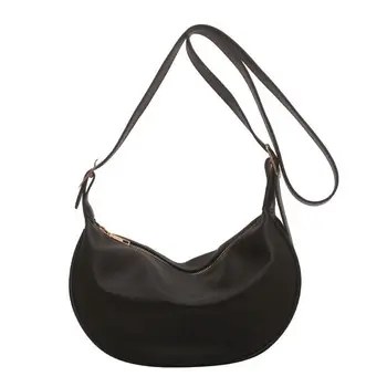 Ежедневни дамски чанти-скитник, однотонная чанта през рамо, Модерен Проста дамски чанта от изкуствена кожа, чантата, чанти Изображение