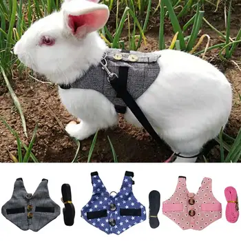 Защитен плат каишка за зайци, устойчиви на укусам, устойчив на абразия в гърдите каишка, устойчив на укусам Изображение