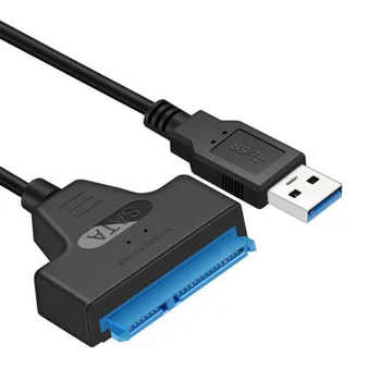 Кабел USB 3.0-SATA Твърд диск Външен захранващ кабел за 2,5-инчов твърд диск SSD Изображение