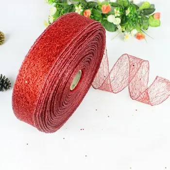 Коледна лента Празнични панделки за коледа сватби Красива форма, за многократна употреба, удобно за съхранение на бижута, за опаковане на подаръци със собствените си ръце Изображение