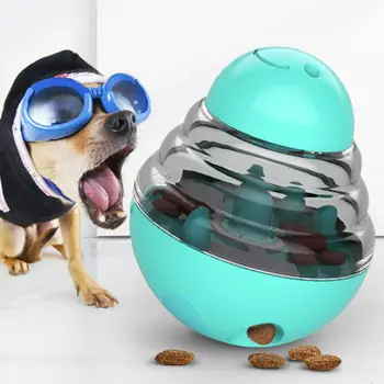 Кученце в IQ обучение играчка Куче интерактивна играчка бавно Захранващото обработи топката домашен любимец шейкове опаковка изтичане на хранително-вкусовата контейнер купа чаша Домашни любимци  Изображение