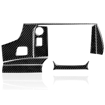 Мултимедийна панел на централната конзола, комплект стикери стикер от въглеродни влакна за Chevrolet Corvette C7 2014-2019, черен Изображение